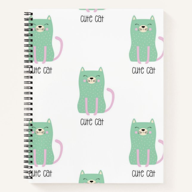 Katzenmuster Notizbuch (Vorderseite)