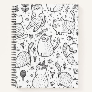 Katzenmuster Notizbuch