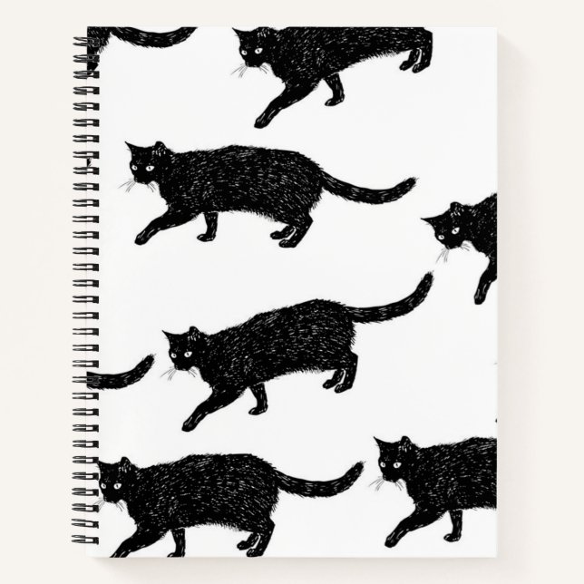 Katzenmuster Notizbuch (Vorderseite)