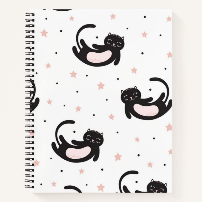 Katzenmuster Notizbuch (Vorderseite)