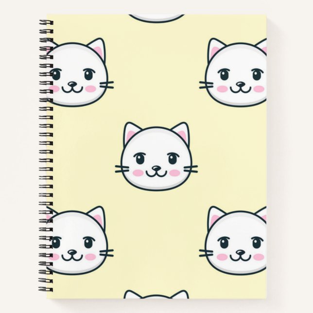 Katzenmuster Notizbuch (Vorderseite)