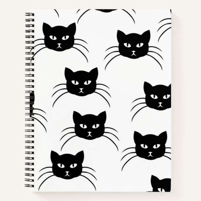 Katzenmuster Notizbuch (Vorderseite)