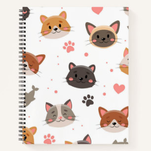 Katzenmuster Notizbuch