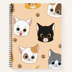 Katzenmuster Notizbuch