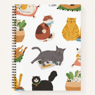 Katzenmuster Notizbuch