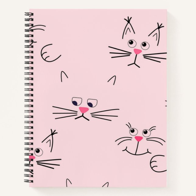 Katzenmuster Notizbuch (Vorderseite)