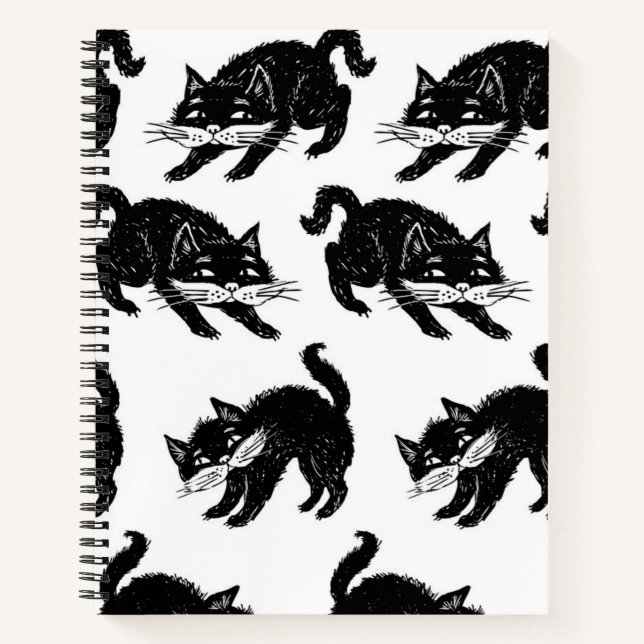 Katzenmuster Notizbuch (Vorderseite)
