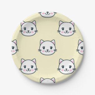 Katzenmuster Pappteller