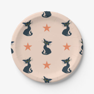 Katzenmuster Pappteller