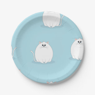 Katzenmuster Pappteller