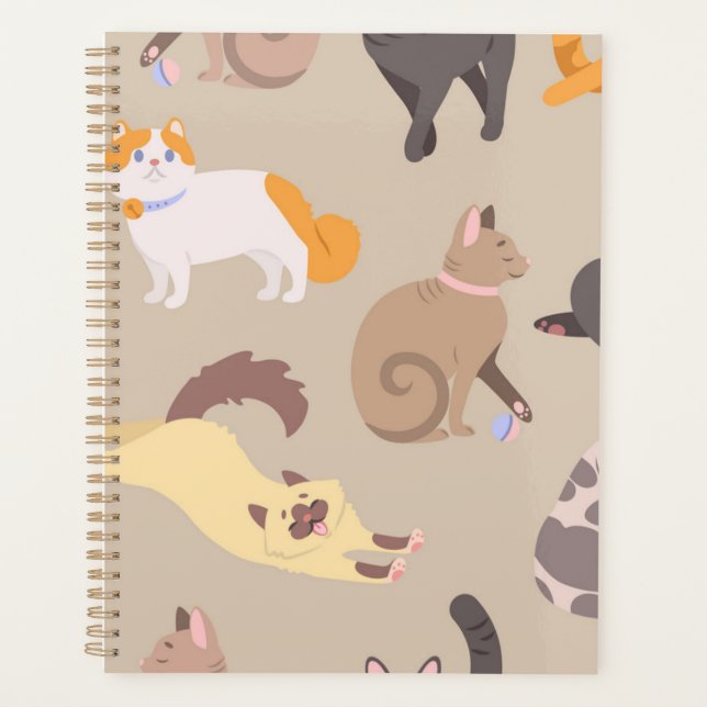 Katzenmuster Planer (Vorderseite)