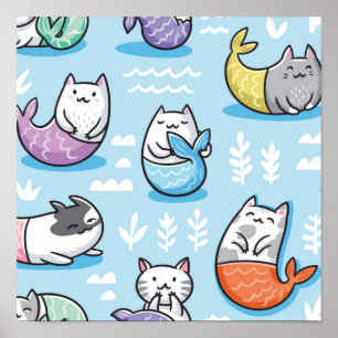 Katzenmuster Poster