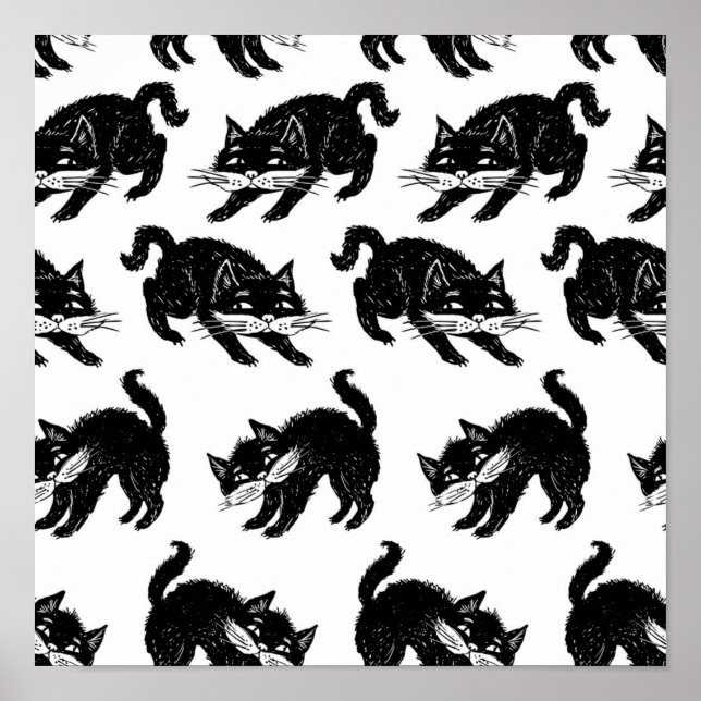 Katzenmuster Poster (Vorne)