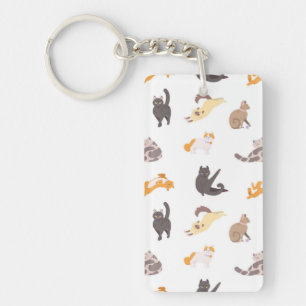 Katzenmuster Schlüsselanhänger