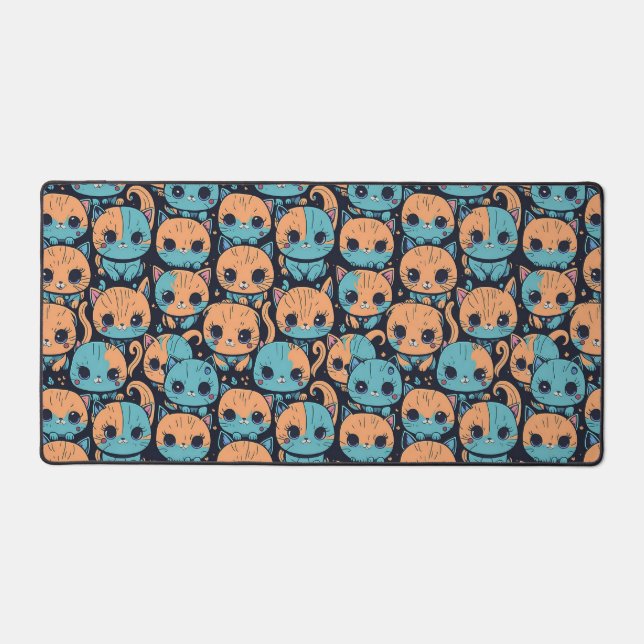 Katzenmuster Schreibtischunterlage (Vorderseite)