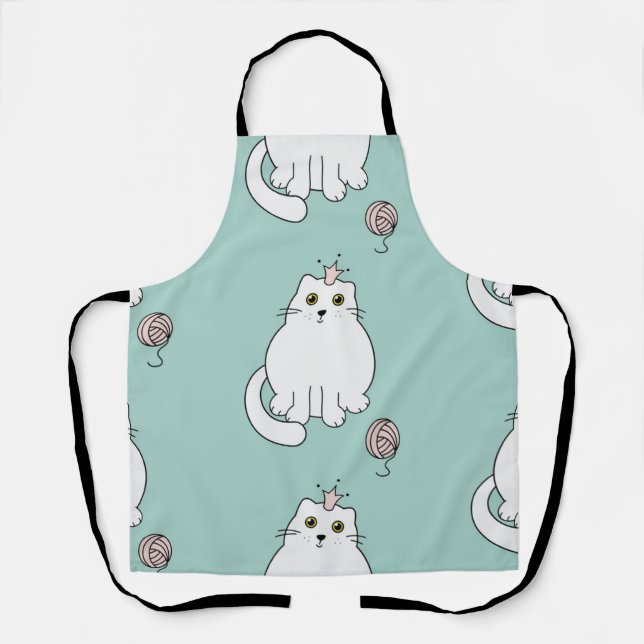 Katzenmuster Schürze (Vorderseite)