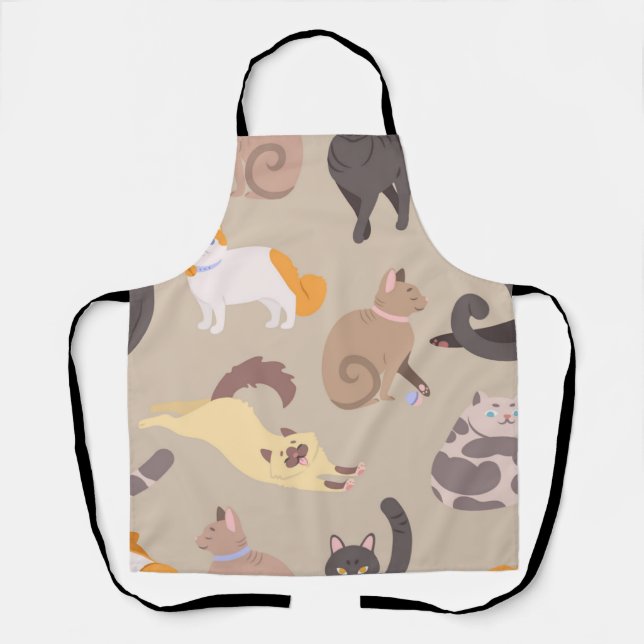 Katzenmuster Schürze (Vorderseite)