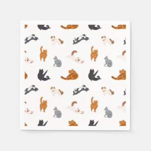 Katzenmuster Serviette