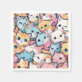 Katzenmuster Serviette