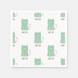 Katzenmuster Serviette