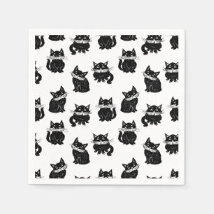 Katzenmuster Serviette