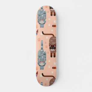 Katzenmuster Skateboard
