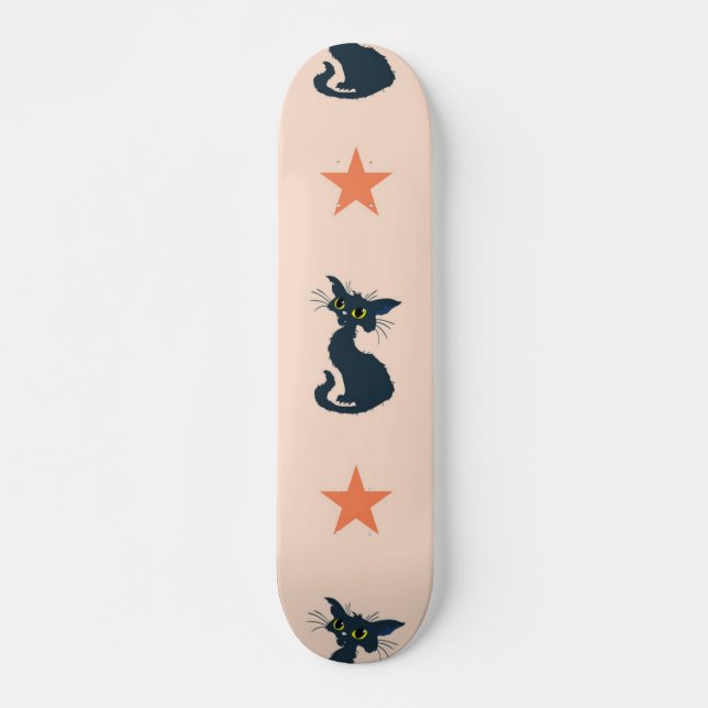 Katzenmuster Skateboard (Vorne)
