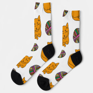 Katzenmuster Socken