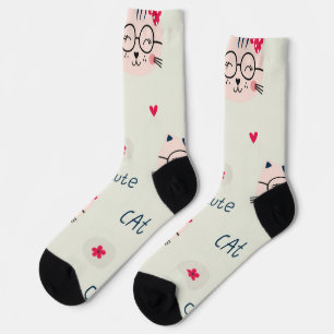 Katzenmuster Socken