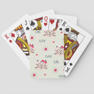 Katzenmuster Spielkarten