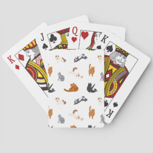 Katzenmuster Spielkarten