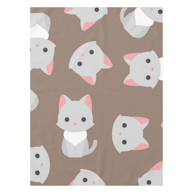 Katzenmuster Tischdecke (Vorderseite)