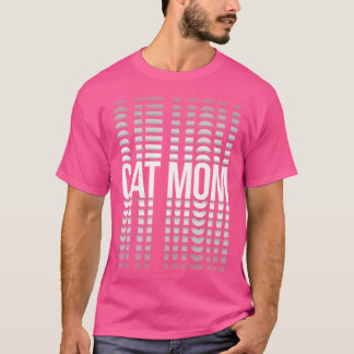 Katzenmutter 3D Wilde Optische Illusion Haustierbe T-Shirt