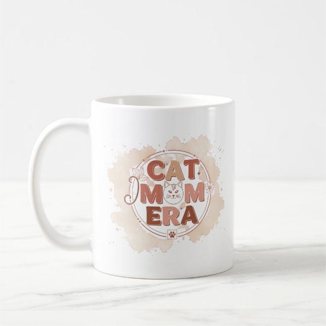 Katzenmutter-Ära-Trendy-Tasse Kaffeetasse (Links)