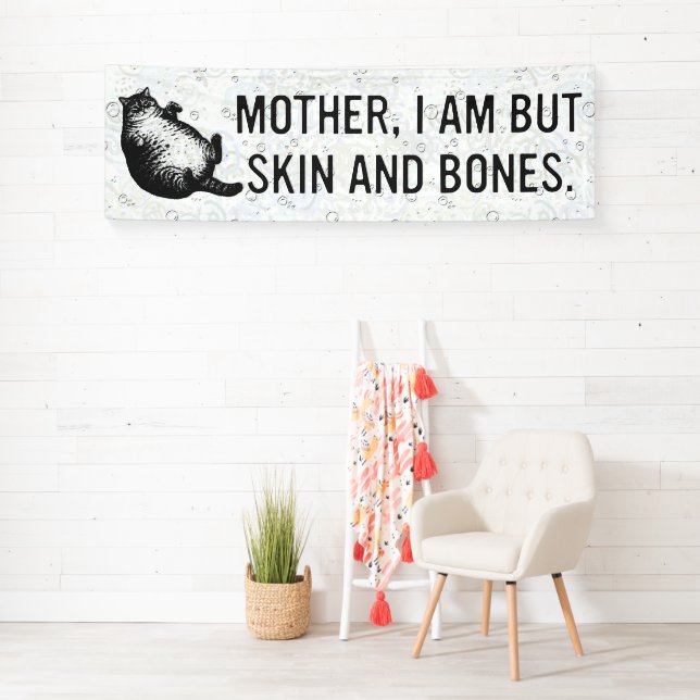 Katzenmutter bin ich, aber nur Haut und Knochen fü Banner (Insitu)