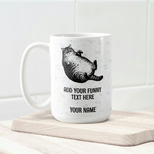 Katzenmutter bin ich, aber nur Haut und Knochen fü Kaffeetasse
