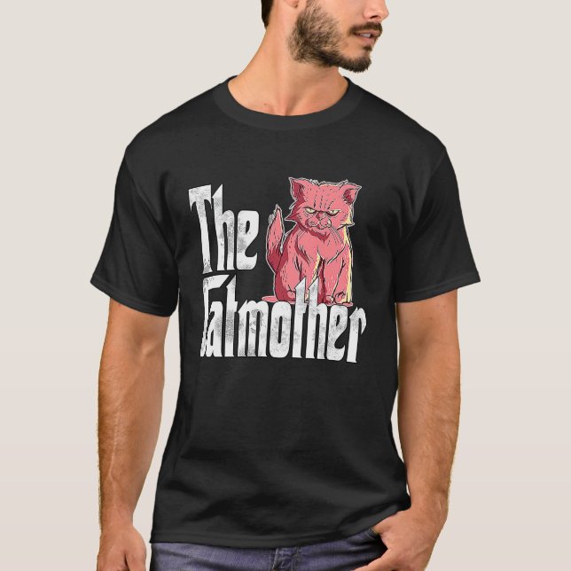 Katzenmutter Böse Katzenmutter Kitty Mama T-Shirt (Vorderseite)