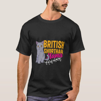 Katzenmutter Britisch Kurzhaar Mama Lustig Britisc T-Shirt