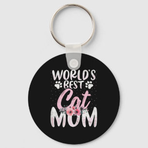 Katzenmutter der Welt - Katzenliebhaber-Mama lusti Schlüsselanhänger