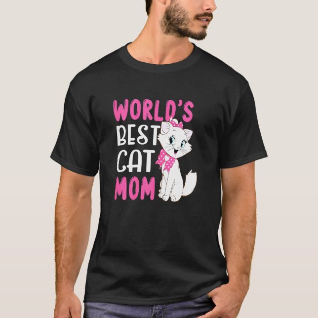 Katzenmutter-Design T-Shirt (Vorderseite)