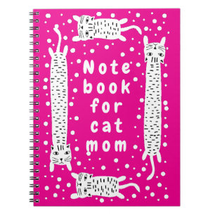 Katzenmutter Hot Pink Notizblock