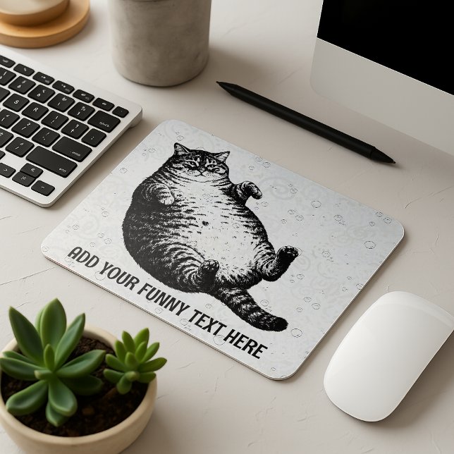 Katzenmutter, ich bin aber nur Haut und Knochen fü Mousepad (Von Creator hochgeladen)