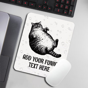 Katzenmutter, ich bin aber nur Haut und Knochen fü Mousepad