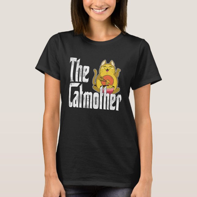 Katzenmutter Katzenmama Futter Katzenmutter Kitty  T-Shirt (Vorderseite)