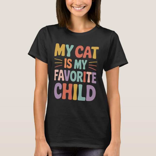 Katzenmutter Katzenvater T-Shirt (Vorderseite)