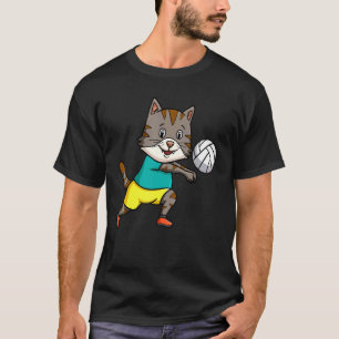 Katzenmutter Katzenvater Volleyballtrainer Spiker T-Shirt