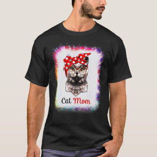 Katzenmutter Liebe R Vater Junge Mädchen Tie Dye T-Shirt