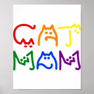 Katzenmütter Mama zum Geburtstagstag Poster