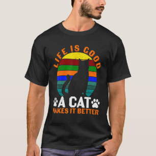 Katzenmutter rettete Tiere Tierrettung Rette Katze T-Shirt