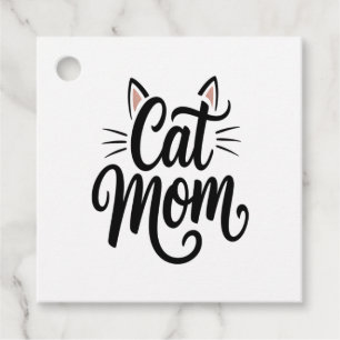 Katzenmutter Schnurrhaare und Ohren Geschenkanhänger